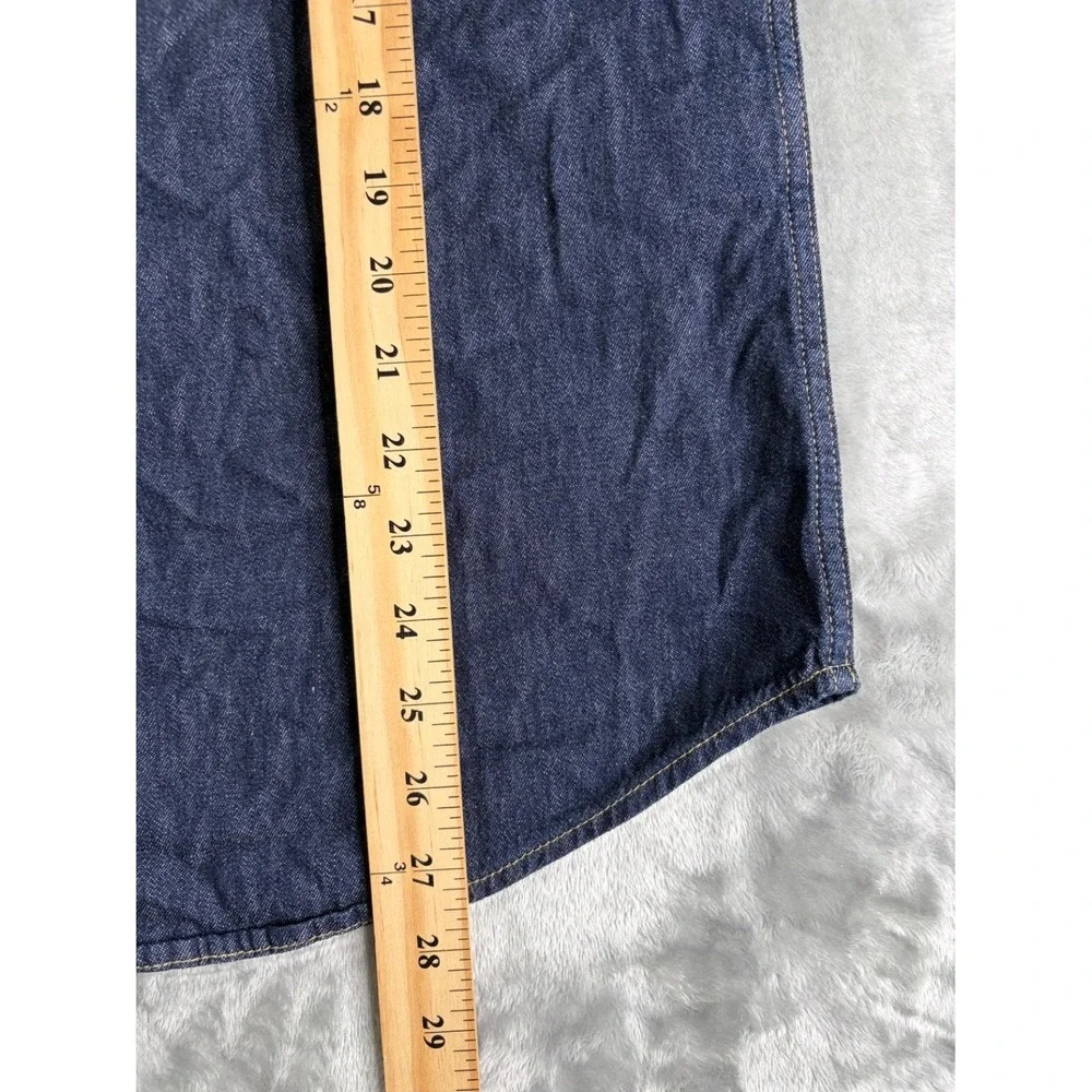 Levi's Standard Fit Western Men's Casual Button-Down Shirt L Blue